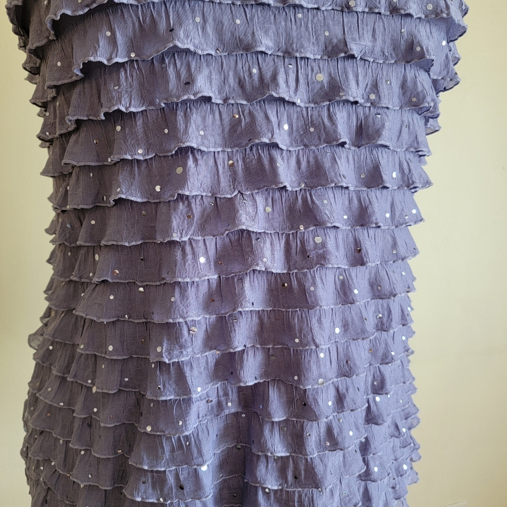 Studio Y Ruffle Sequin Halter Top - Picture 3 of 10